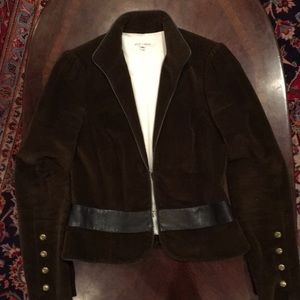 Alice and Olivia brown corduroy jacket